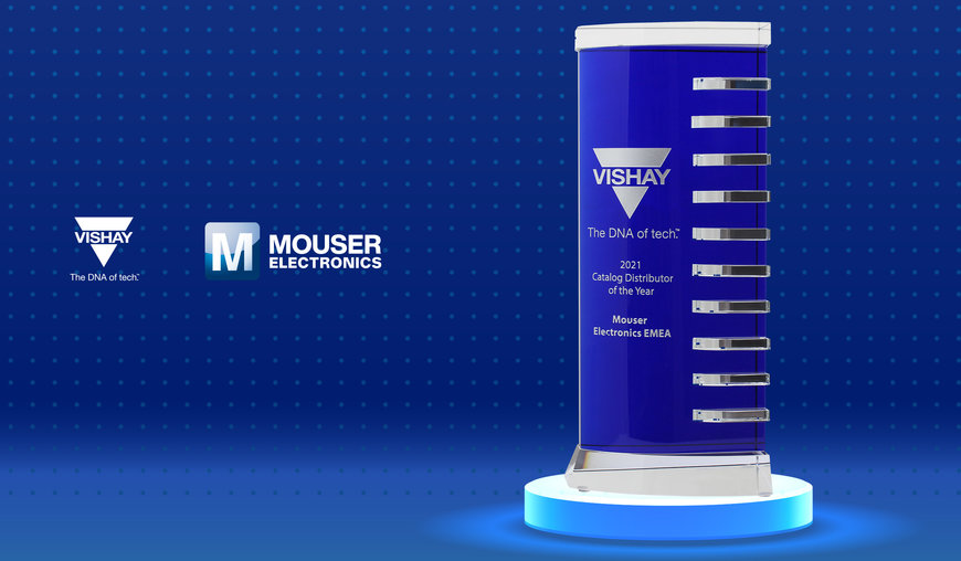 Mouser mit drei Distributor Awards von Vishay ausgezeichnet